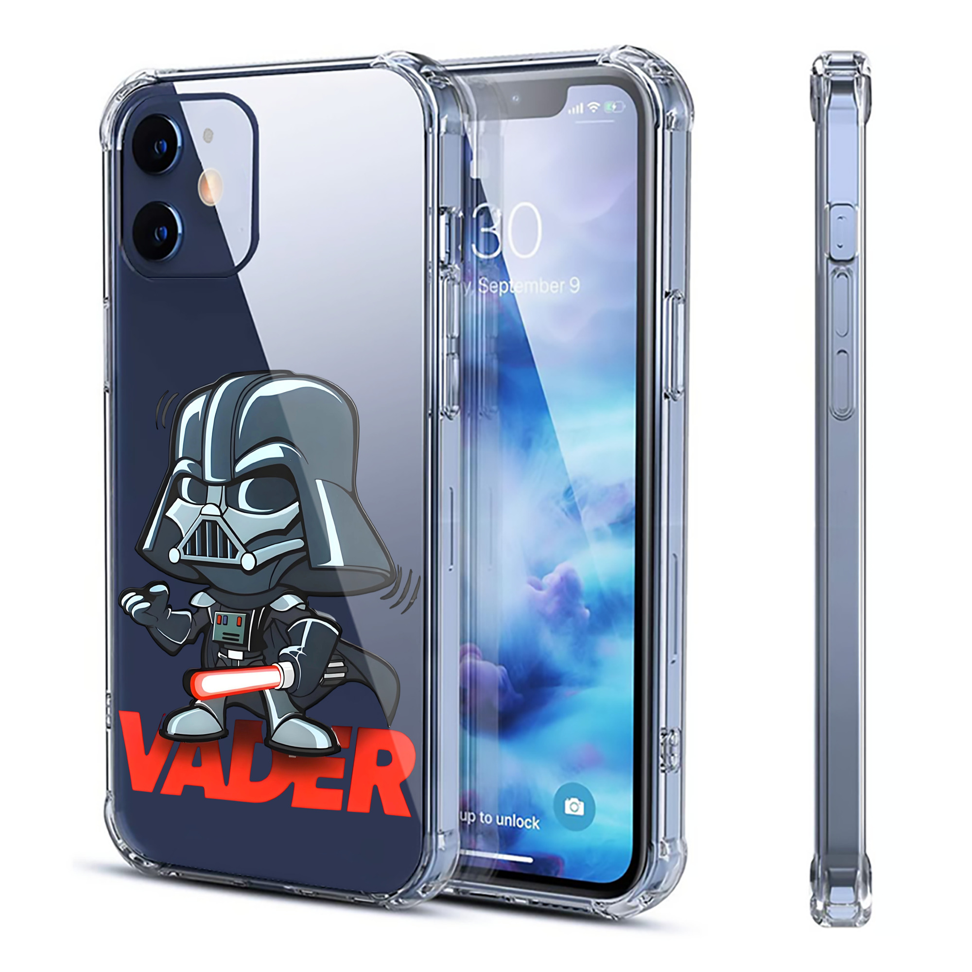 （画像用） スター・ウォーズ Star Wars 【iPhone 12シリーズ対応】透明スマホケース（クリアソフトケース）